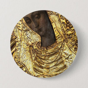 Badge Rond 7,6 Cm Black Madonna Poland Our Lady of Grace Of The Gate