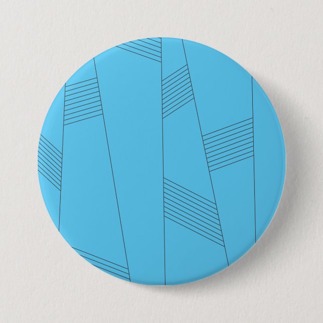 Badge Rond 7,6 Cm Bleu, simple, élégant, abstrait motif (Devant)