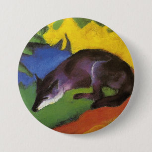 Badge Rond 7,6 Cm Blue Fox (par Franz Marc)
