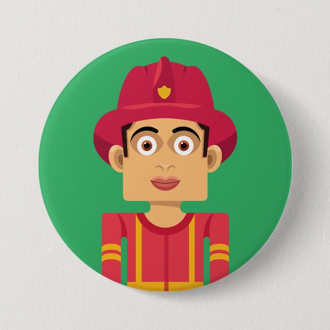 Badge Rond 7,6 Cm Bombero (Devant)