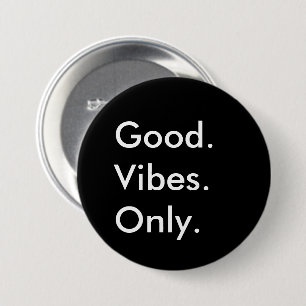 Badge Rond 7,6 Cm Bon. Vibraphone. Seulement. Noir et blanc