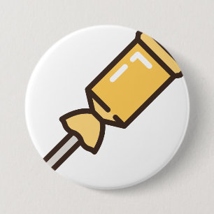 Badge Rond 7,6 Cm bonbon-bâton-1