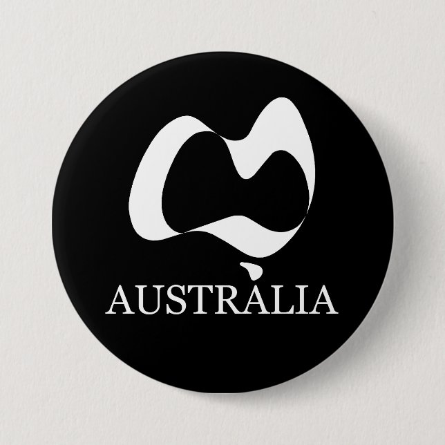 Badge Rond 7,6 Cm Bonne fête australienne (Devant)