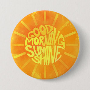 Badge Rond 7,6 Cm Bonne nuit, Sunshine !
