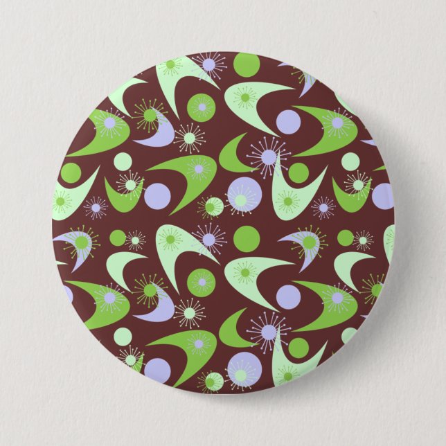 Badge Rond 7,6 Cm Boomerangs rétro (Devant)