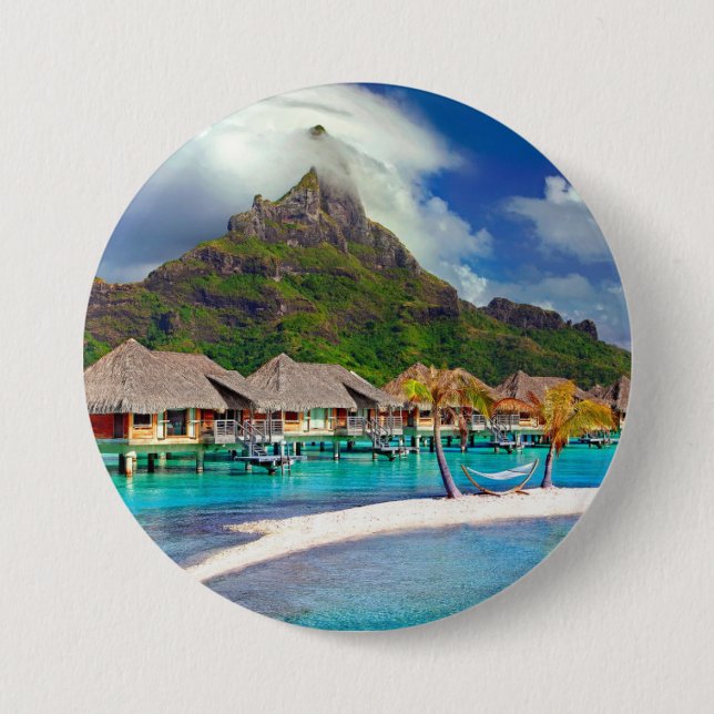 Badge Rond 7,6 Cm Bora Bora (Devant)