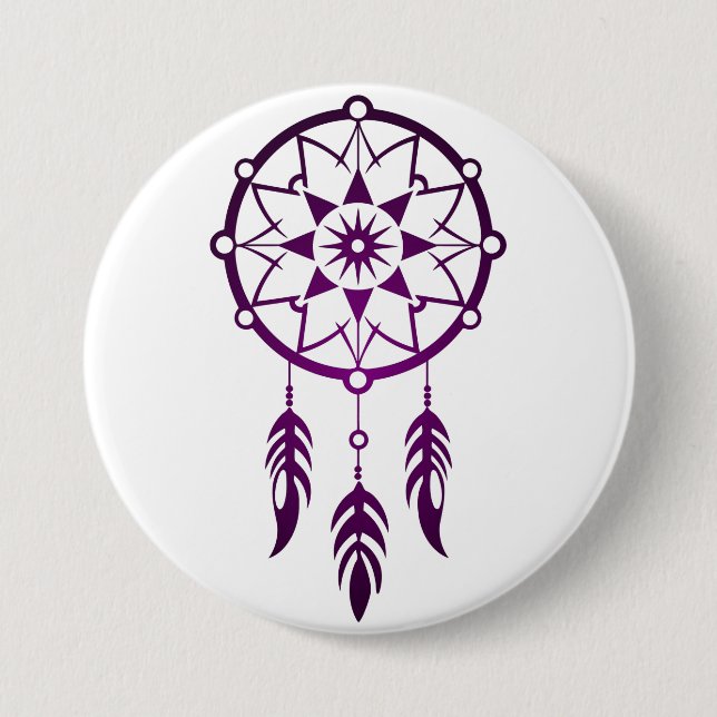 Badge Rond 7,6 Cm 📌✨ Bóton (Button) Filtro dos Sonhos Roxo (Devant)