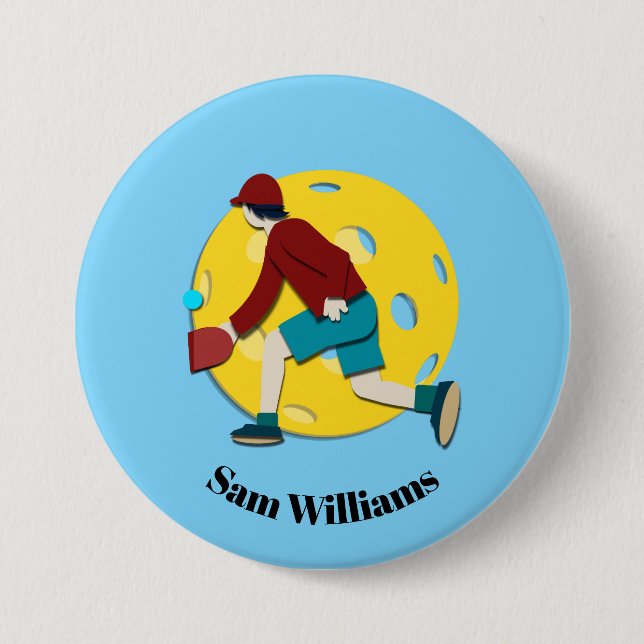 Badge Rond 7,6 Cm Boule de pique (Devant)