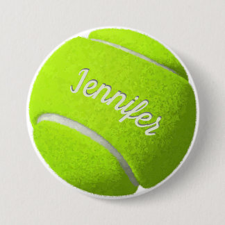 Badge Rond 7,6 Cm Boule de tennis personnalisée