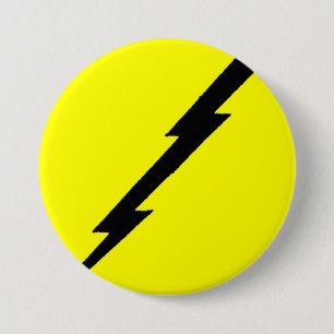 Badge Rond 7,6 Cm Boulon de foudre