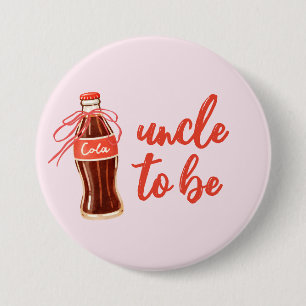Badge Rond 7,6 Cm Bouteille de cola vintage Oncle à être Soda rétro