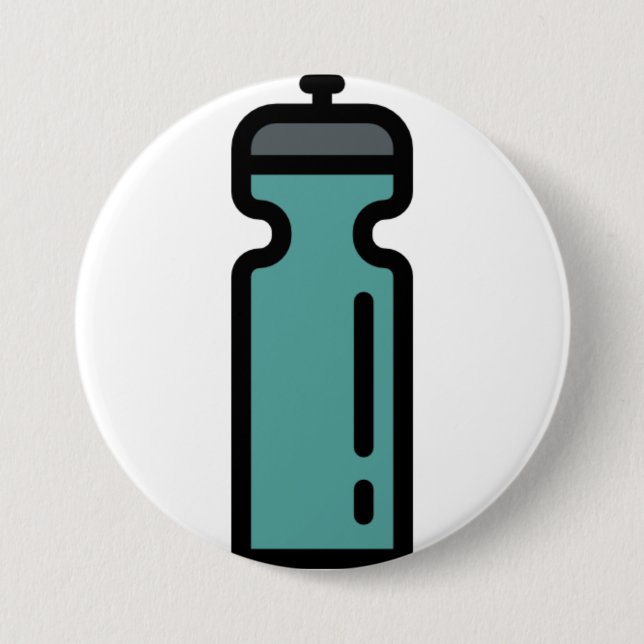 Badge Rond 7,6 Cm bouteille d'eau (Devant)
