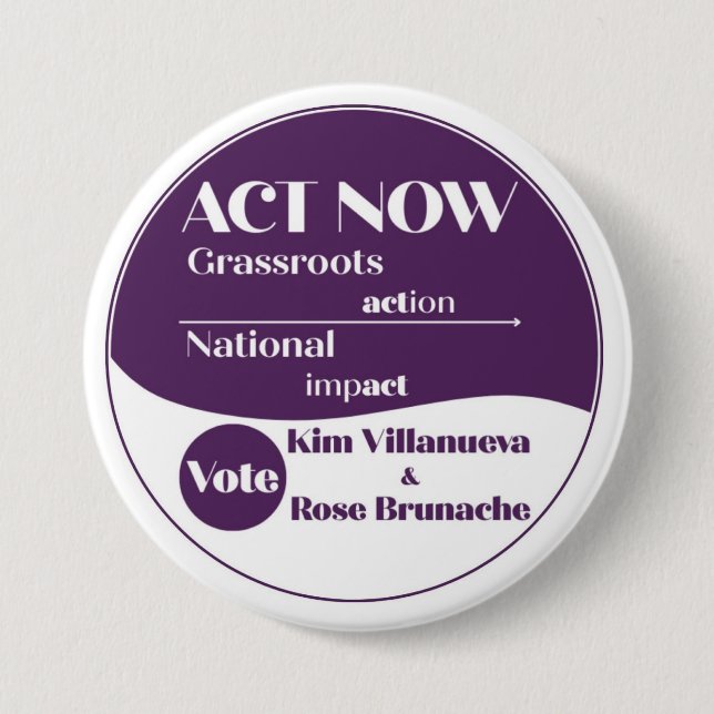 Badge Rond 7,6 Cm Bouton (Devant)