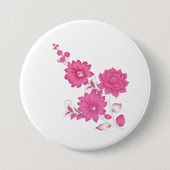 Badge Rond 7,6 Cm Bouton (Devant)