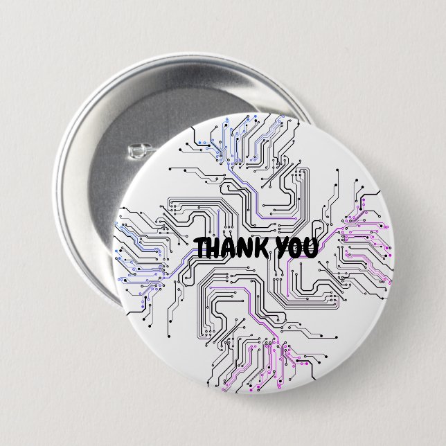 Badge Rond 7,6 Cm Bouton (Devant & derrière)