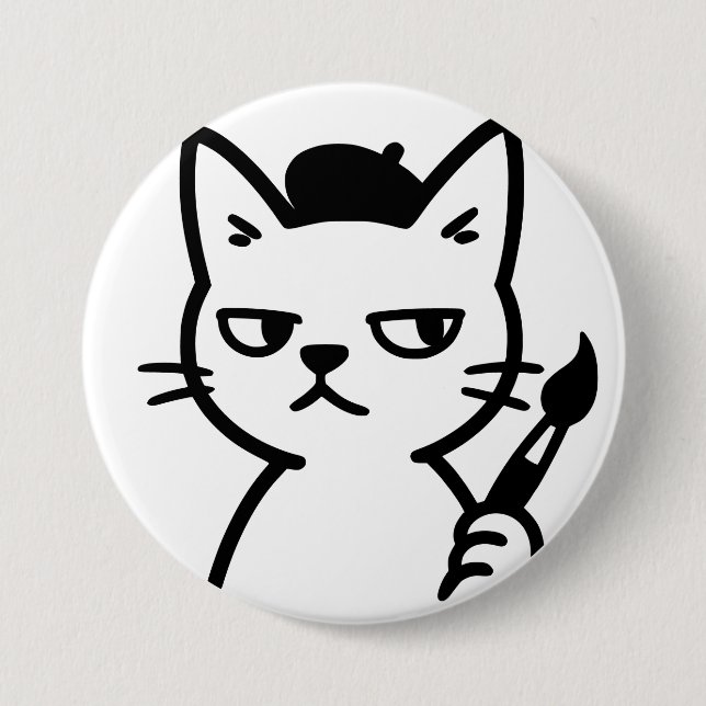 Badge Rond 7,6 Cm Bouton (Devant)