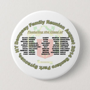 Badge Rond 7,6 Cm Bouton 2014 de la Réunion de Dempsey