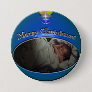 Badge Rond 7,6 Cm Bouton 3 de Noël de CMN