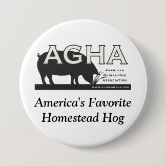 Badge Rond 7,6 Cm Bouton 3" de porc de ferme d'AGHA