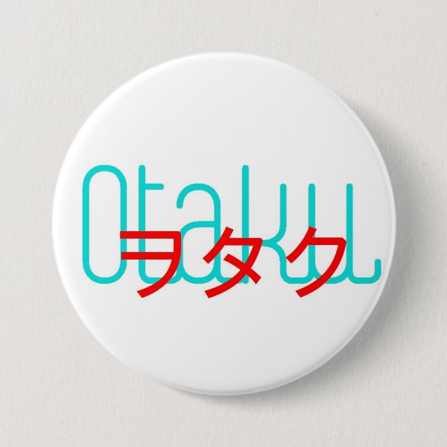 Badge Rond 7,6 Cm Bouton 3in d'Otaku (Devant)