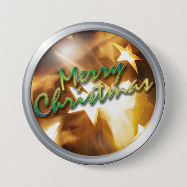 Badge Rond 7,6 Cm Bouton 5 de Noël de CMN (Devant)