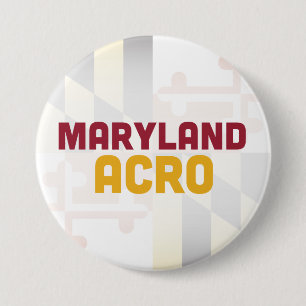 Badge Rond 7,6 Cm Bouton Acro du Maryland