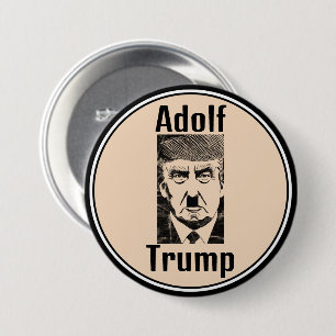 Badge Rond 7,6 Cm Bouton Adolf Trump