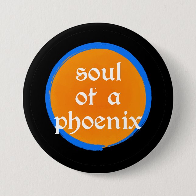 Badge Rond 7,6 Cm Bouton Âme de Phénix (Devant)