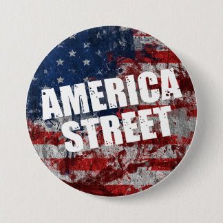Badge Rond 7,6 Cm Bouton America Street
