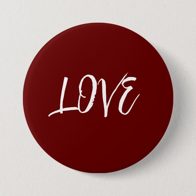 Badge Rond 7,6 Cm Bouton Amour (Devant)