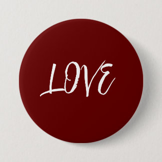 Badge Rond 7,6 Cm Bouton Amour