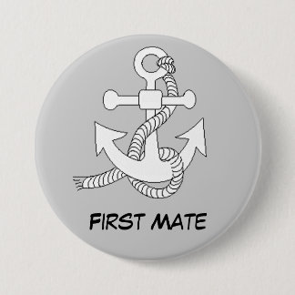 Badge Rond 7,6 Cm Bouton - Ancre des navires