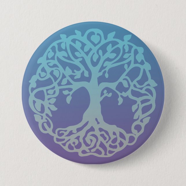 Badge Rond 7,6 Cm Bouton Arbre de vie (Devant)