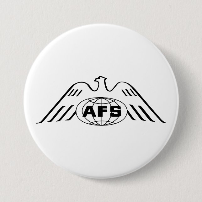 Badge Rond 7,6 Cm Bouton Arrondi AFS (Devant)