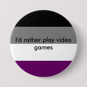 Badge Rond 7,6 Cm Bouton asexuel