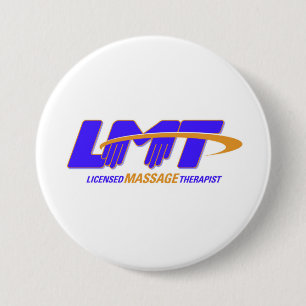 Badge Rond 7,6 Cm Bouton autorisé de thérapeute de massage