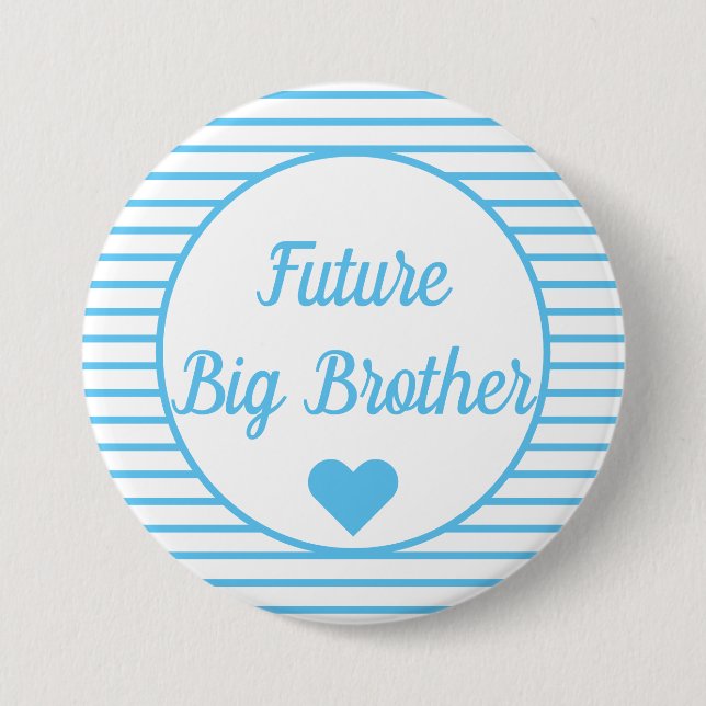 Badge Rond 7,6 Cm Bouton Baby shower Future Big Brother (Devant)