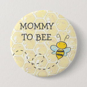 Badge Rond 7,6 Cm Bouton Baby shower Maman to Be Bumblebee