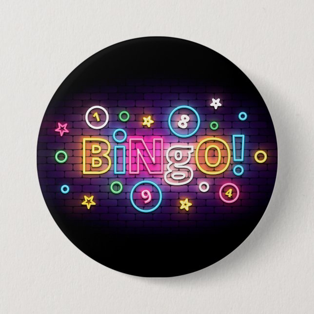 Badge Rond 7,6 Cm Bouton Bingo Blackout (Devant)