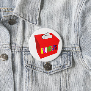 Badge Rond 7,6 Cm Bouton Boîte de demande