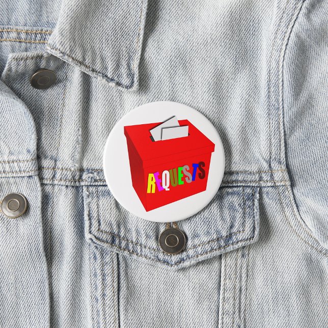 Badge Rond 7,6 Cm Bouton Boîte de demande (Créateur téléchargé)