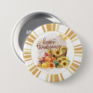 Badge Rond 7,6 Cm Bouton bon thanksgiving