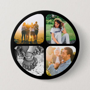 Badge Rond 7,6 Cm Bouton Bouton Bouton 4 Photos