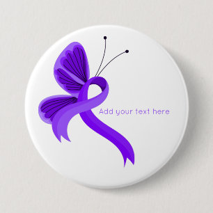 Badge Rond 7,6 Cm Bouton Bouton Bouton Violet Sensibilisation