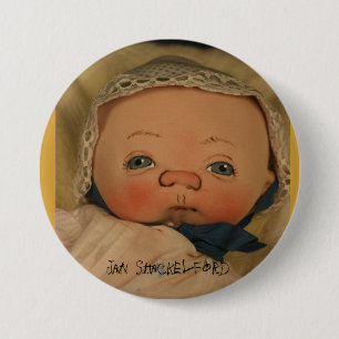 Badge Rond 7,6 Cm Bouton Brielle de bébé de janv. Shackelford