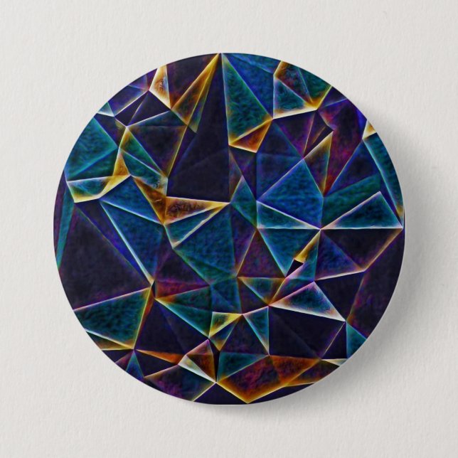 Badge Rond 7,6 Cm Bouton Bulles cassées (Devant)