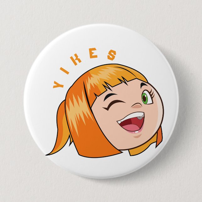 Badge Rond 7,6 Cm Bouton Cercle (Devant)