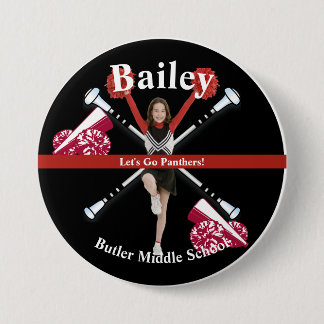 Badge Rond 7,6 Cm Bouton Cheer