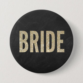 Badge Rond 7,6 Cm Bouton Chic Chic Bride