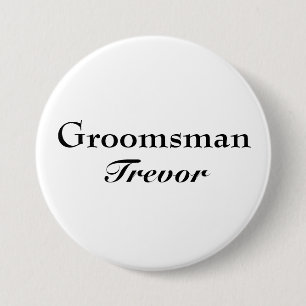Badge Rond 7,6 Cm Bouton chic de Groomsman